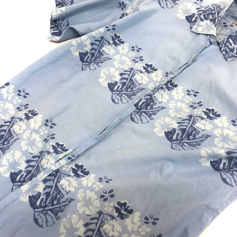 【中古品】【メンズ】 LE FROG CASUAL S/S SHIRT 半袖 シャツ ハワイアンシャツ トップス 古着 ヴィンテージ 146-260528-rs-01-fur サイズ:L カラー:ライトブルー 万代Net店