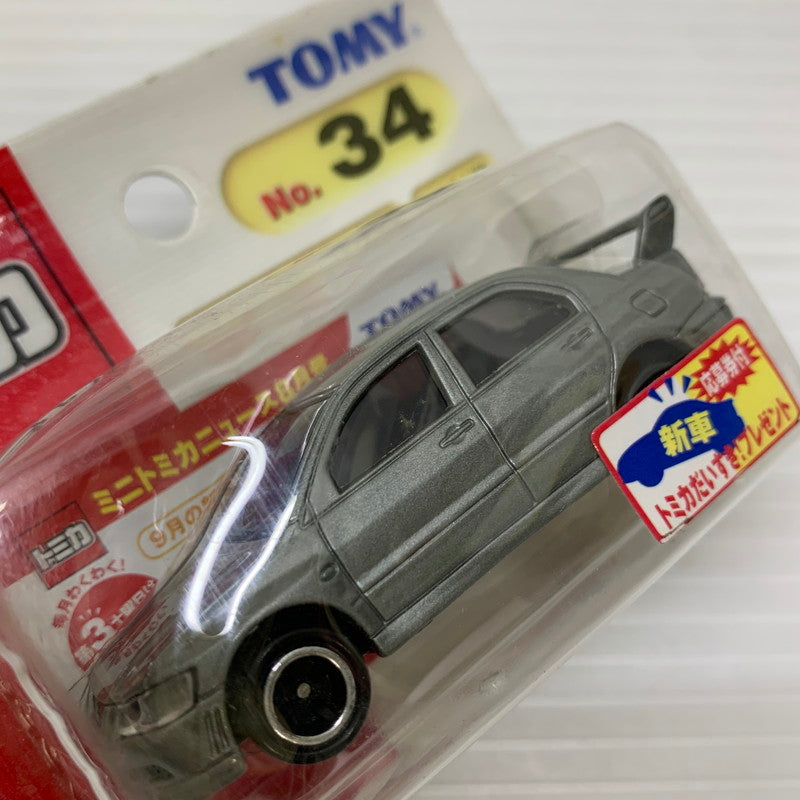 【中古品】 TOMY トミー トミカ (ブリスター) No.34 三菱ランサーエボリューションVII GT-A ミニカー 長期保管品 062-251212-AS-5-min 万代Net店