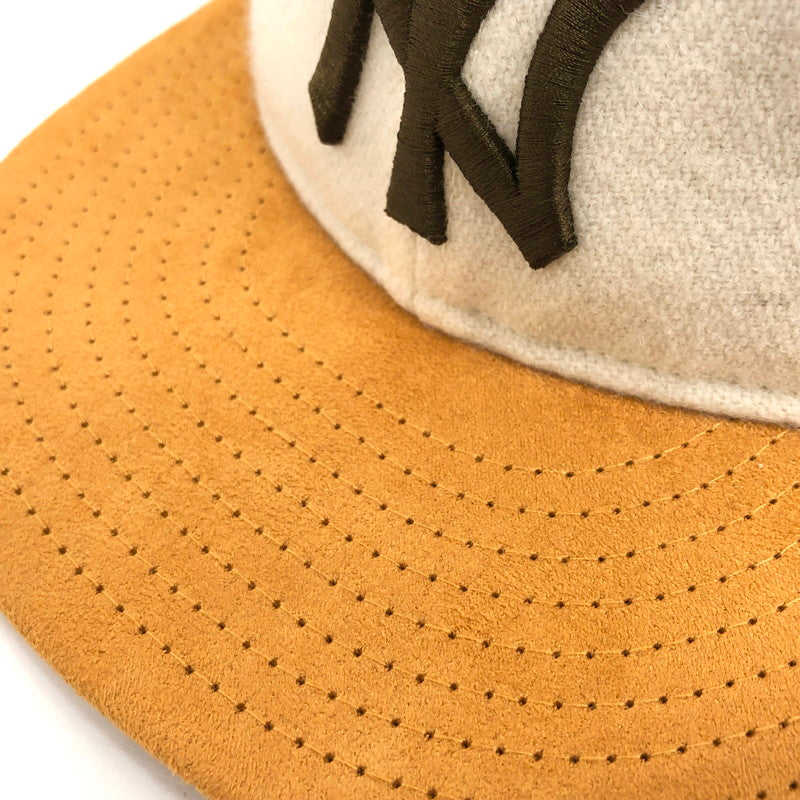 【現状渡し品】【メンズ/レディース】 NEW ERA ニューエラ RC 9FIFTY ニューヨーク・ヤンキース オフホワイト マスタードスウェードバイザー キャップ 帽子 アクセサリー 185-260305-rs-05-fur サイズ:F カラー:オフホワイト系/マスタード 万代Net店