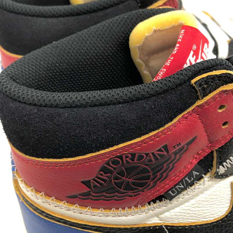 【中古美品】【メンズ】 NIKE × FRAGMENT DESIGN × UNION ナイキ フラグメント ユニオン AIR JORDAN 1 HIGH OG IO7847-002 エアジョーダン スニーカー シューズ 靴 160-260529-rs-08-fur サイズ:27.5cm US9.5 カラー:ホワイト/ブラック/ブルー/レッド 万代Net店