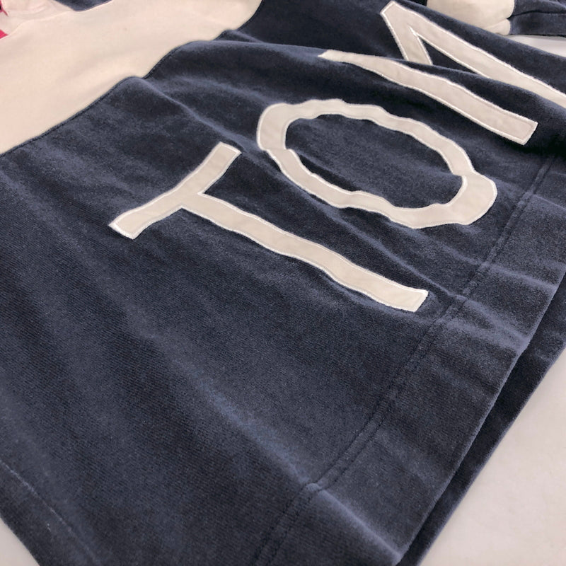 【現状渡し品】【メンズ】 TOMMY HILFIGER トミーヒルフィガー 90S LOGO HEAVY WEIGHT POLO SHIRT 長袖 シャツ トップス 古着 ヴィンテージ 146-260603-rs-01-fur サイズ:L カラー:ネイビー/レッド/ホワイト 万代Net店