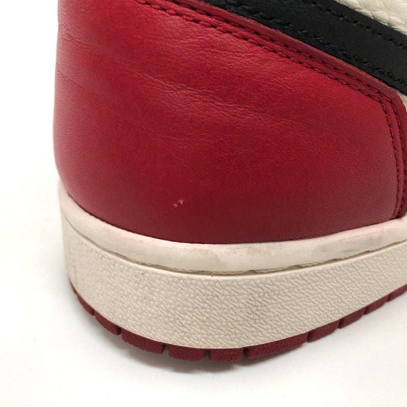 【中古品】【メンズ】 NIKE ナイキ AIR JORDAN 1 RETRO HIGH OG "BRED TOE" 555088-610 エアジョーダン 1 レトロ ハイ OG ブレッド トゥ スニーカー シューズ 靴 160-250929-hn-06-fur サイズ:27.0cm US 9 カラー:レッド/ブラック/ホワイト 万代Net店