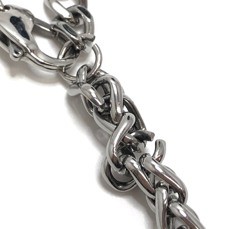 【現状渡し品】【メンズ/レディース】 DIESEL ディーゼル STEEL D LOGO NECKLACE ロゴ ネックレス スチール アクセサリー 192-260604-rs-05-fur カラー:シルバー/ブラック 万代Net店