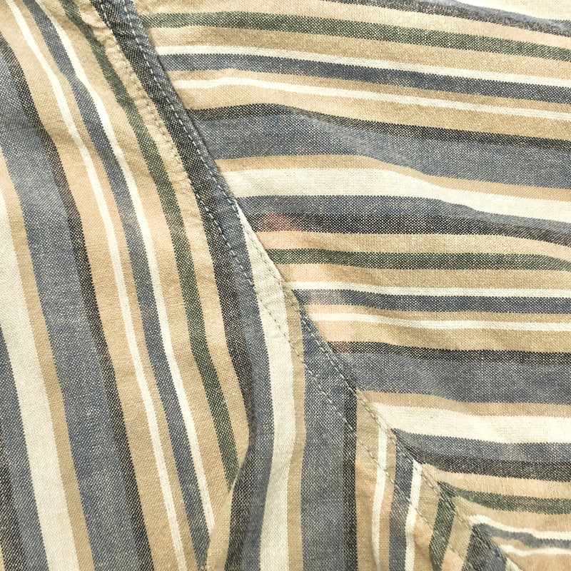 【現状渡し品】【メンズ】 CARHARTT カーハート STRIPE S/S BD SHIRT ストライプ シャツ 半袖 トップス 古着 ヴィンテージ 146-260604-rs-08-fur サイズ:3XL カラー:ベージュ/ブルー系 万代Net店