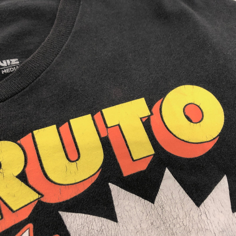 【現状渡し品】【メンズ】 NARUTO SHIPPUDEN -ナルト- 疾風伝 S/S TEE キャラクター プリント Tシャツ 半袖 古着 ヴィンテージ 146-260608-rs-01-fur サイズ:L カラー:ブラック 万代Net店