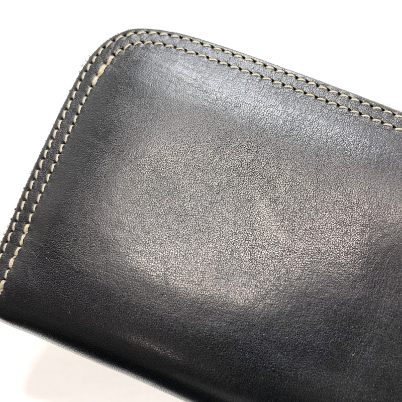 【中古品】【メンズ】 REDMOON レッドムーン ROUND ZIP LEATHER WALLET レザー ウォレット 長財布 200-260608-rs-07-fur カラー:ブラック 万代Net店
