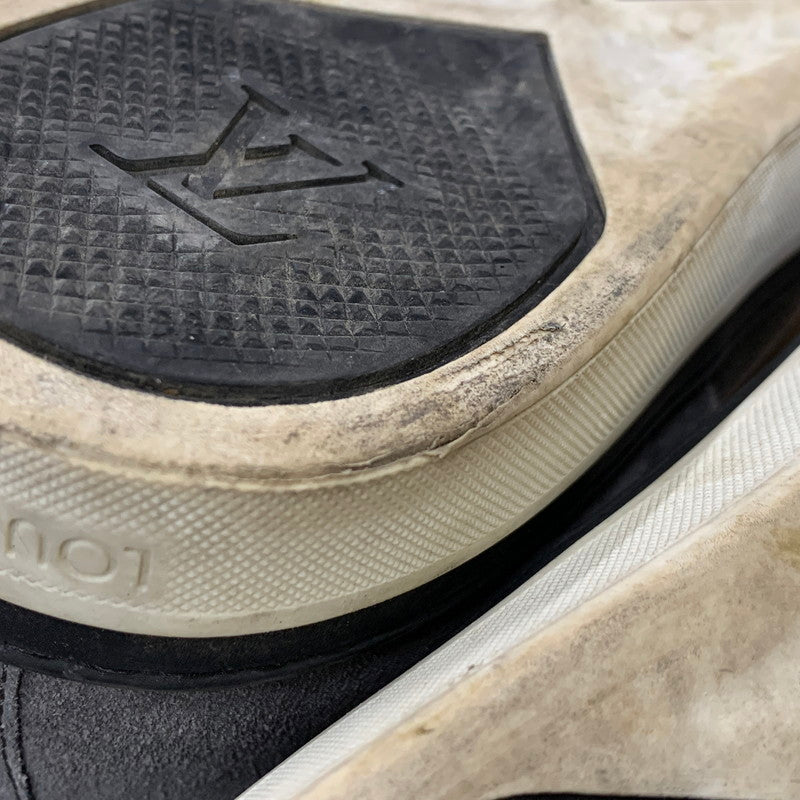 【中古品】【メンズ】 LOUIS VUITTON ルイ・ヴィトン ダミエ グラフィット スニーカー 靴 179-260320-kh-13-izu サイズ:7 1/2 カラー:ブラック 万代Net店