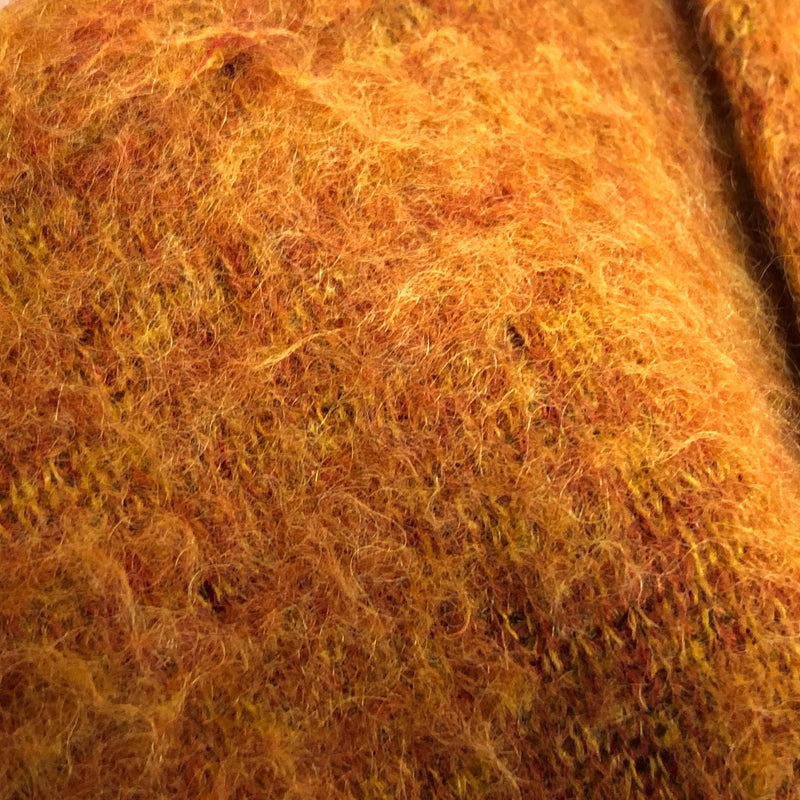 【中古品】【メンズ】 SUPREME シュプリーム 15AW HEATHER MOHAIR CARDIGAN カーディガン ニット 長袖 トップス 149-260615-rs-06-fur サイズ:L カラー:オレンジ系 万代Net店