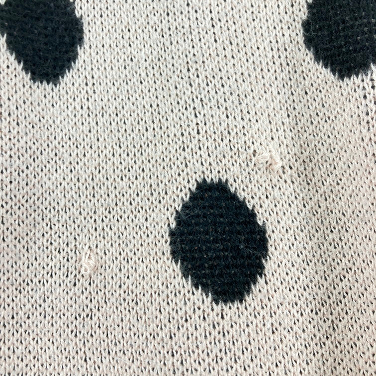 【中古品】【メンズ】 WACKO MARIA ワコマリア ニット セーター クルーネック ドット柄 142-250226-OR-06-iwa サイズ:XL カラー:ピンク/ブラック系 万代Net店