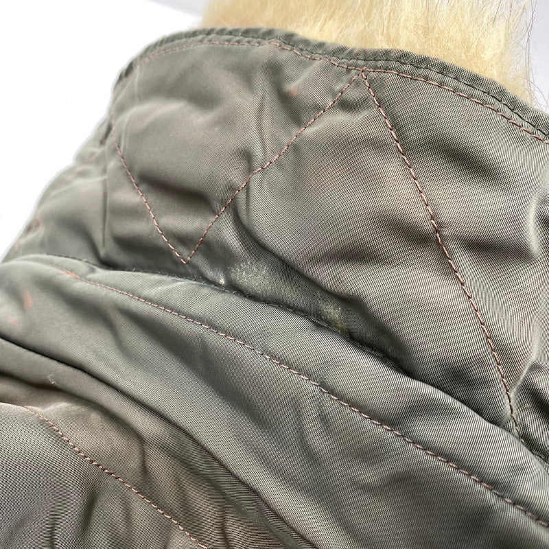 【現状渡し品】【メンズ】 U.S.AIR FORCE ユーエスエアフォース COYOTE FUR CONMAR ZIP コヨーテファー コンマ―ジップ 黒タグ SKYLINE CLOTHING社製 60S N-3B FLIGHT JACKET フライト ジャケット アウター 146-260518-cs-10-izu サイズ:不明 カラー:カーキ 万代Net店