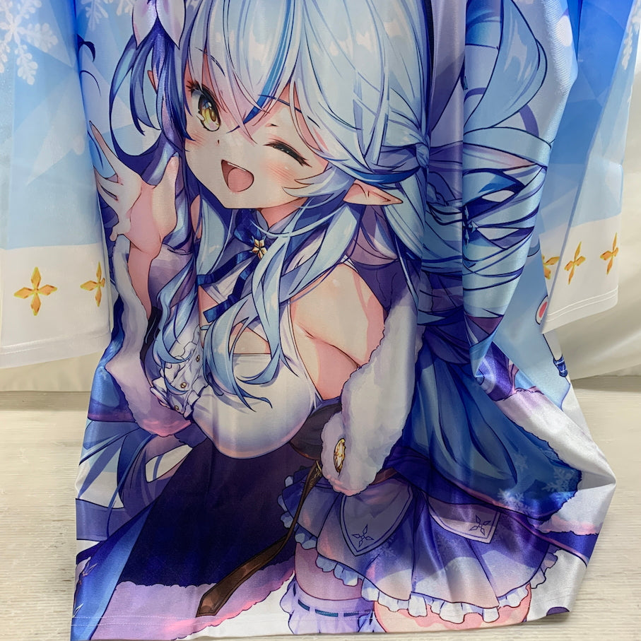 【現状渡し品】 バーチャルYouTuber ホロライブ 雪花ラミィ 活動4周年記念 雪花ラミィ ラミィ推し はっぴ ブルー×ホワイト フリーサイズ 053-260918-MS-06-min 万代Net店
