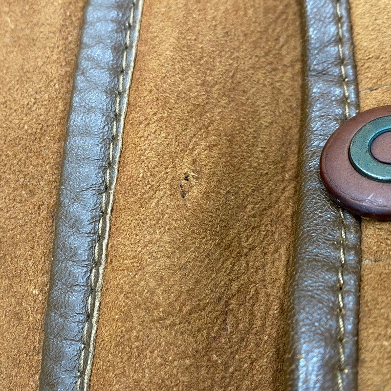 【現状渡し品】【メンズ】 O'NED オーネッド フランス製 SHEEPSKIN MOUTON COAT シープスキン ムートンコート アウター 146-260225-cs-03-izu サイズ:46 カラー:ブラウン 万代Net店