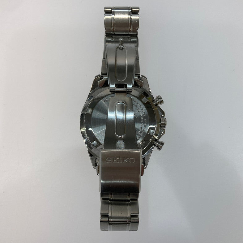 【中古品】【メンズ】 SEIKO セイコー スピリットクロノグラフ 8T63-00D0 クォーツ腕時計 アナログ ※電池切れ 197-250830-NS-08-iwa カラー:シルバー ゴールド 万代Net店
