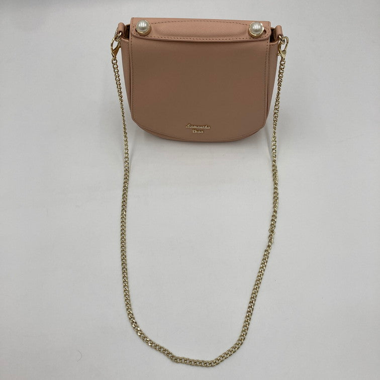 【中古品】【レディース】 Samantha Vega サマンサベガ ミニチェーンバッグ ショルダーバッグ ハンドバッグ 188-251221-SY-08-iwa カラー:キャメル/ゴールド系 万代Net店