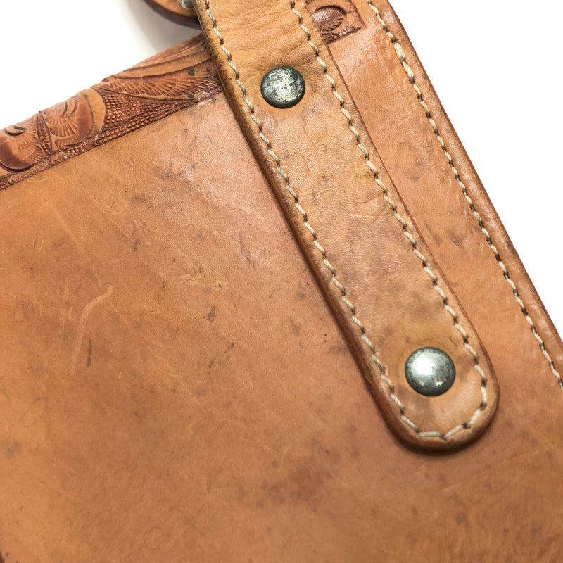 【現状渡し品】【メンズ】 GODANE ゴダン LEATHER SHOULDER BAG ショルダーバッグ 革 鞄 188-260907-rs-03-fur カラー:ブラウン 万代Net店