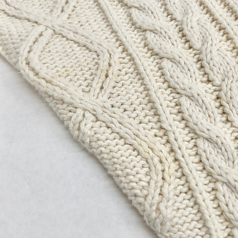 【現状渡し品】【メンズ】 OFF LIMITS 90S FISHERMAN KNIT 34-88126 フィッシャーマンズニット アランセーター 長袖 トップス 古着 ヴィンテージ 146-260907-rs-04-fur サイズ:Free カラー:オフホワイト 万代Net店