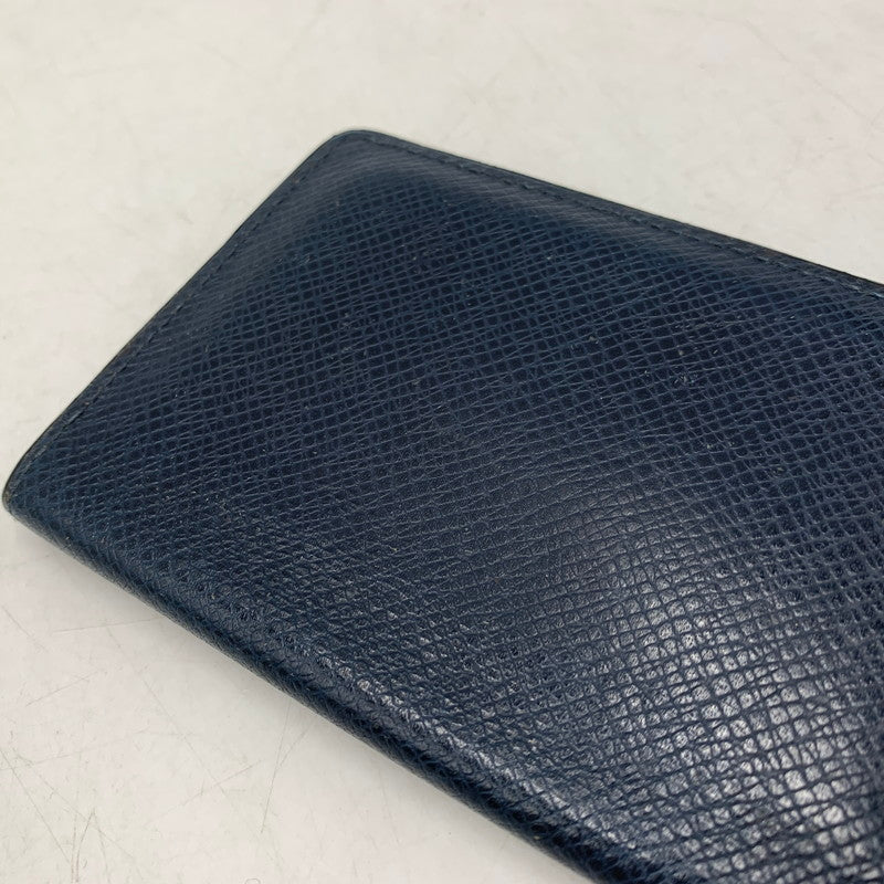 【中古品】【メンズ/レディース】 LOUIS VUITTON ルイ・ヴィトン M30535 MI8106 タイガ オーガナイザー ドゥポッシュ カードケース 小物 179-260805-cs-09-izu カラー:ネイビー 万代Net店