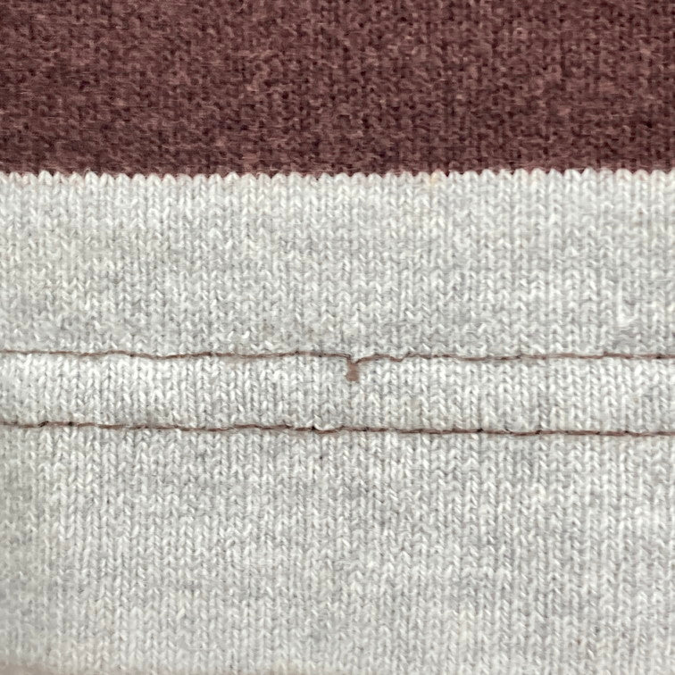 【中古品】【メンズ】 TOMMY HILFIGER トミーヒルフィガー L/S RUGGER SHIRT 147-260328-WA-02-iwa サイズ:M カラー:ブラウン グレー 万代Net店