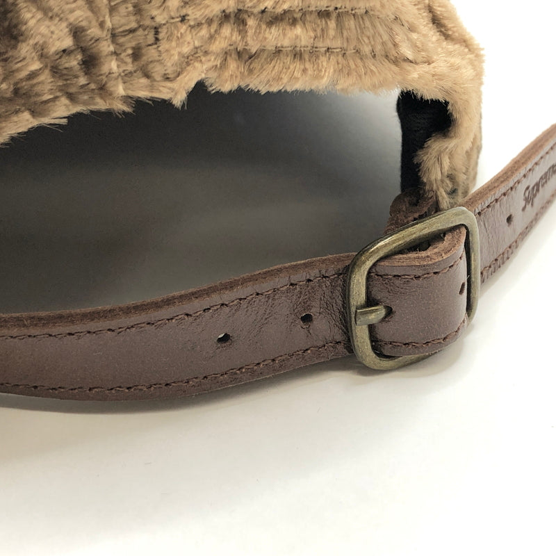 【現状渡し品】【メンズ/レディース】 SUPREME シュプリーム 16AW CROC EMBOSSED VELEVET CAMP CAP キャップ 帽子 149-260910-rs-04-fur サイズ:F カラー:ブラウン 万代Net店