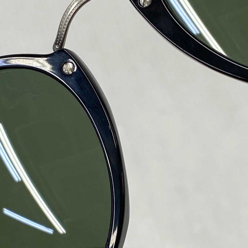 【中古品】【メンズ/レディース】 RAY-BAN レイバン RB2447 ROUND FLECK SUNGLASSES ラウンド フレック サングラス 203-260930-cs-18-izu サイズ:49口21-145 カラー:ブラック×グリーン系 万代Net店