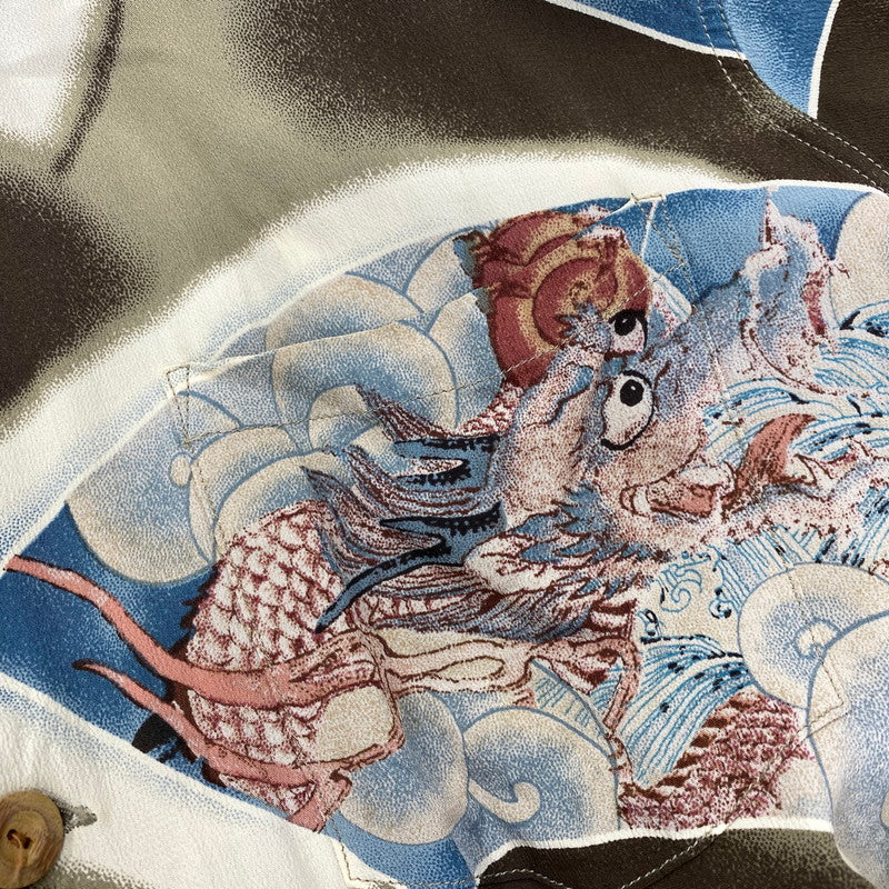 【中古品】【メンズ】 SUN SURF サンサーフ SS31191 RAYON DRAGON & TIGER ALOHA SHIRT レーヨン ドラゴン タイガー アロハ シャツ トップス 145-260811-kh-02-izu サイズ:M カラー:マルチ 万代Net店