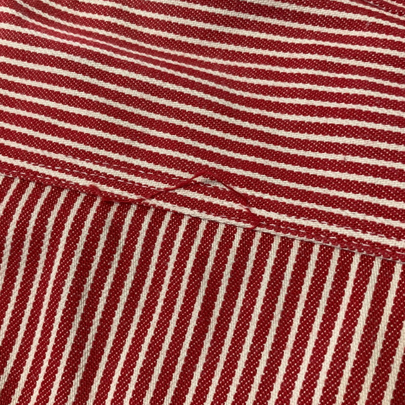 【中古品】【メンズ】 SUGAR CANE シュガーケーン SC27988 HICKORY STRIPE WORK LS SHIRT ヒッコリー ストライプ ロングスリーブ ワーク シャツ トップス 145-260627-kh-03-izu サイズ:M カラー:レッド×ホワイト 万代Net店