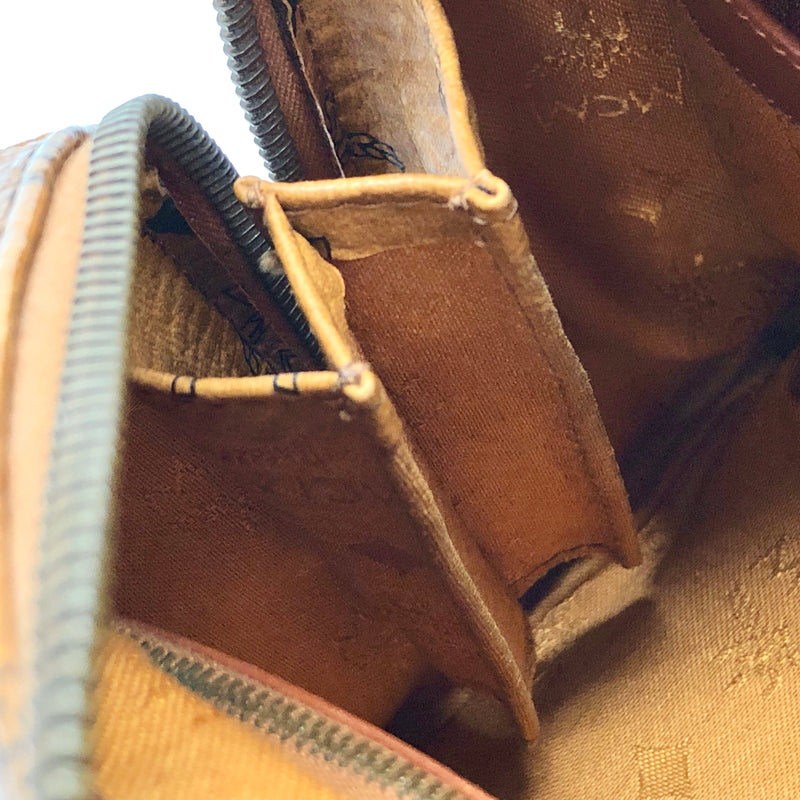 【現状渡し品】【レディース】 MCM エムシーエム MINI BOSTON BAG ヴィセトス柄 ミニボストンバッグ ハンドバッグ 鞄 188-260917-rs-04-fur カラー:キャメル系 万代Net店