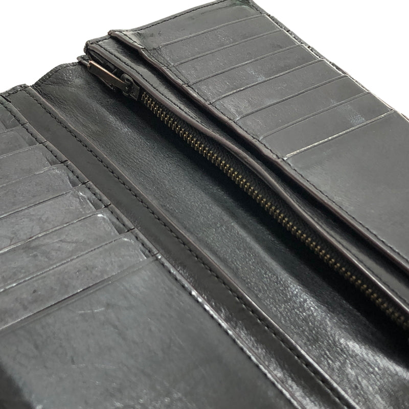 【現状渡し品】【メンズ/レディース】 COACH コーチ LONG WALLET 55249B ボックスドブレスト ポケット ウォレット ウォーターバッファローレザー 長財布 181-260917-rs-06-fur カラー:ブラック 万代Net店