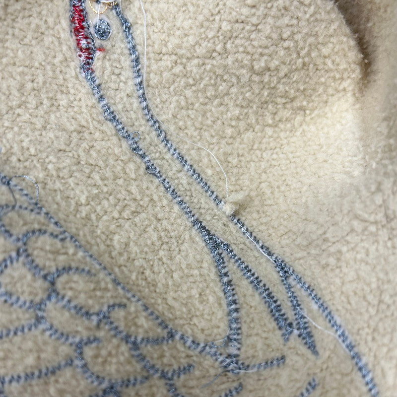 【中古品】【メンズ】 RIB COLLAR ZIP UP SWEATSHIRT リブ カラー ジップアップ スウェットシャツ 長袖 トップス 145-251202-km-03-izu サイズ:L カラー:ベージュ 万代Net店