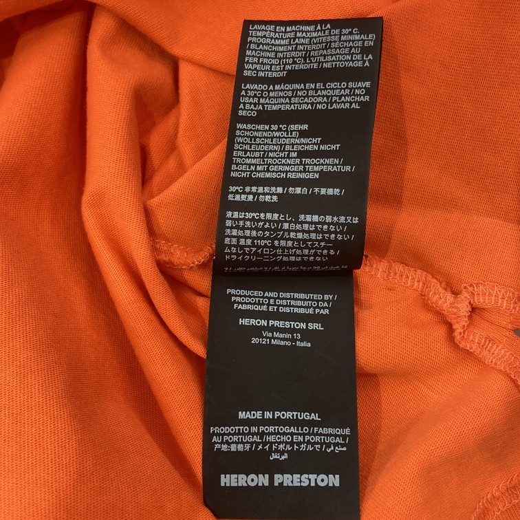 【中古品】【メンズ】 HERON PRESTON HMAB001F18600021 CTNMB TURTLE-NECK LS T-SHIRT ロンT 長袖Tシャツ 142-251228-WA-07-iwa サイズ:L カラー:オレンジ 万代Net店