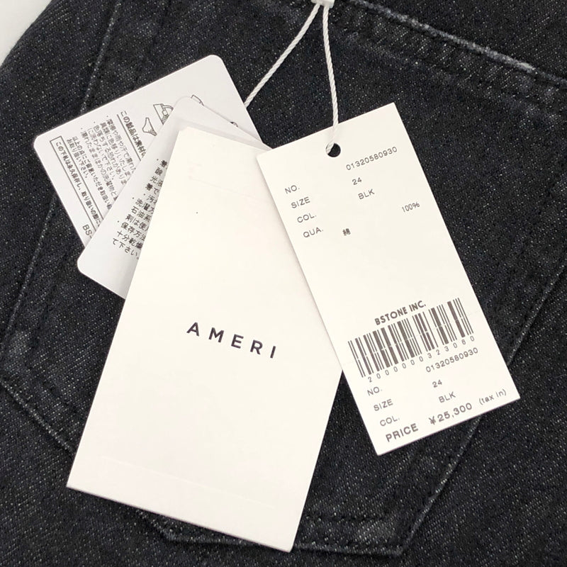 【中古美品】【レディース】 AMIRI アメリ PEARL DENIM PANTS 01320580930 パール デニムパンツ ボトムス 168-260706-rs-01-fur サイズ:24 カラー:ブラックインディゴ 万代Net店