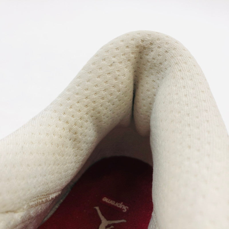 【中古品】【メンズ】 NIKE ナイキ × SUPREME シュプリーム AIR JORDAN 14 RETRO BV7630-106 エアジョーダン14 レトロ スニーカー シューズ 靴 160-251105-hn-05-fur サイズ:26.0cm US 8 カラー:ホワイト/ブラック/レッド 万代Net店