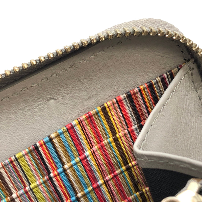 【中古品】【メンズ/レディース】 PAUL SMITH ポール・スミス BMULTI M1A4778 ラウンドファスナー ロングウォレット 長財布 200-260925-rs-03-fur カラー:グレー 万代Net店