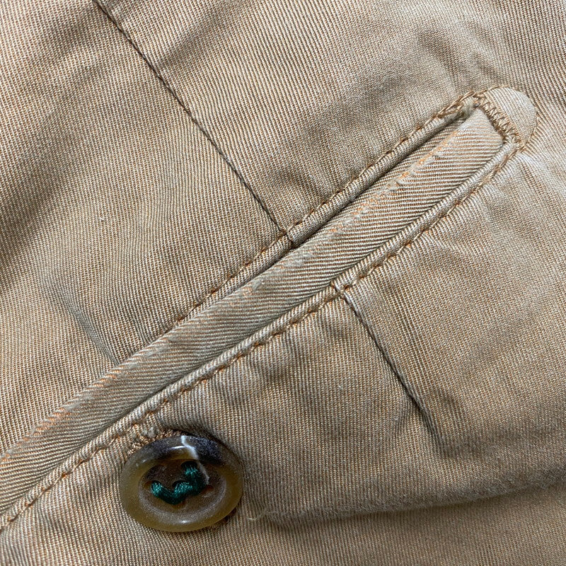 【中古品】【メンズ】 ベルウィッチ RETRO THECA 1P SLACKS PANTS OM1672 スラックスパンツ イタリア製 ボトムス 152-250702-as-16-izu サイズ:52 カラー:ベージュ 万代Net店