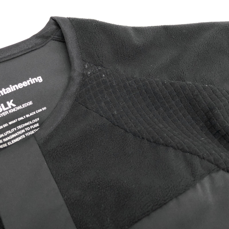 【中古品】【メンズ】 WHITE MOUNTAINEERING ホワイトマウンテニアリング DiAPLEX FLEECE BLOUSON BK2573504 フリース ブルゾン 古着 140-260925-rs-09-fur サイズ:1 カラー:ブラック 万代Net店