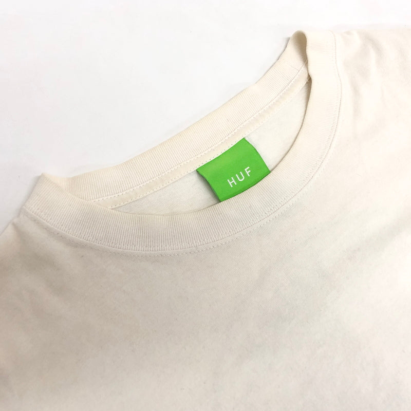 【現状渡し品】【メンズ】 HUF ハフ REGIONAL LS TEE 長袖 Tシャツ ロンT バックプリント トップス 古着 142-261005-rs-02-fur サイズ:L カラー:ホワイト 万代Net店