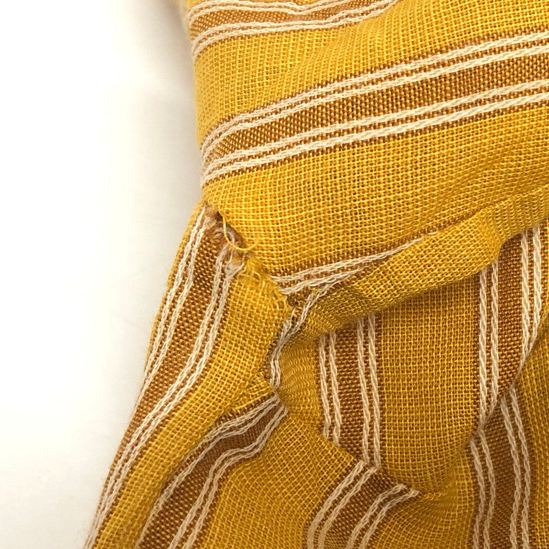 【ジャンク品】【メンズ】 70'S STRIPE SHIRT ストライプ シャツ 長袖 トップス 古着 ヴィンテージ系 146-260421-rs-03-fur サイズ:L カラー:マスタード・イエロー系 万代Net店