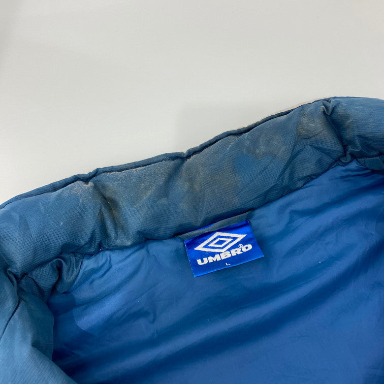 【現状渡し品】【メンズ】 UMBRO ナイロンジャケット 146-260110-WA-03-iwa サイズ:L カラー:ネイビー系 万代Net店