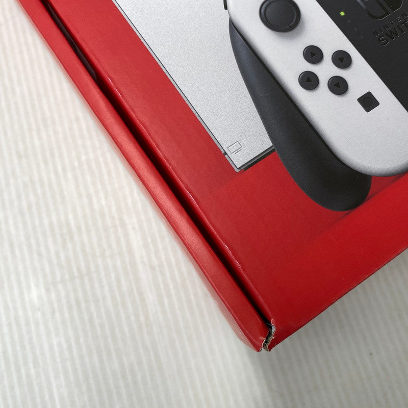 【中古美品】 【未使用】【ゲーム】Nintendo Switch (有機ELモデル) Joy-Con(L)/(R) ホワイト HEG-S-KAAAA(JPN) 任天堂 ニンテンドースイッチ 本体 034-261015-ay-13-izu 万代Net店