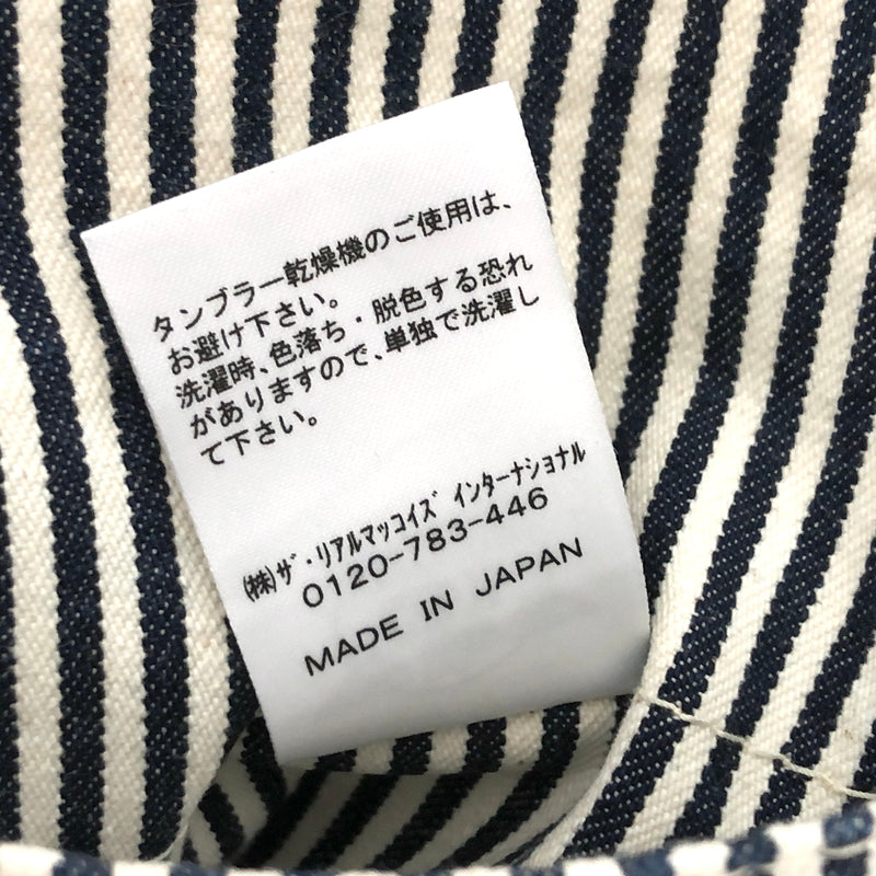 【中古品】【メンズ】 JOE MCCOY ジョーマッコイ 8HOUR UNION HALF PANTS LOT746 エイトアワーユニオン ハーフパンツ ヒッコリー ボトムス 古着 156-260709-rs-09-fur サイズ:28 カラー:ヒッコリー 万代Net店