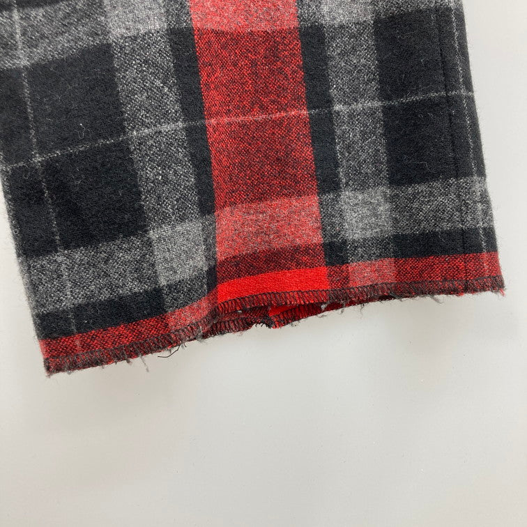 【中古品】【メンズ】 JOHN LAWRENCE SULLIVAN ジョンローレンスサリバン チェックパンツ 152-260111-WA-03-iwa サイズ:36 カラー:レッド ブラック系 万代Net店
