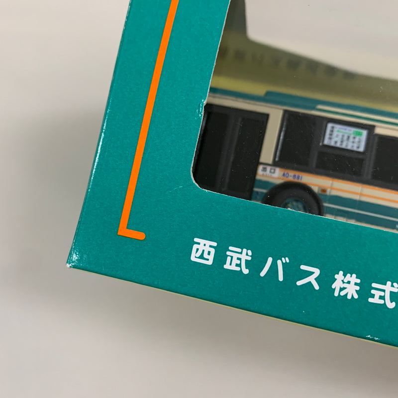 【中古品】 西武バス ノンステップ路線バス AO681号車 コールドキャスト製 塗装済み ミニカー 061-260624-AS-15-min 万代Net店