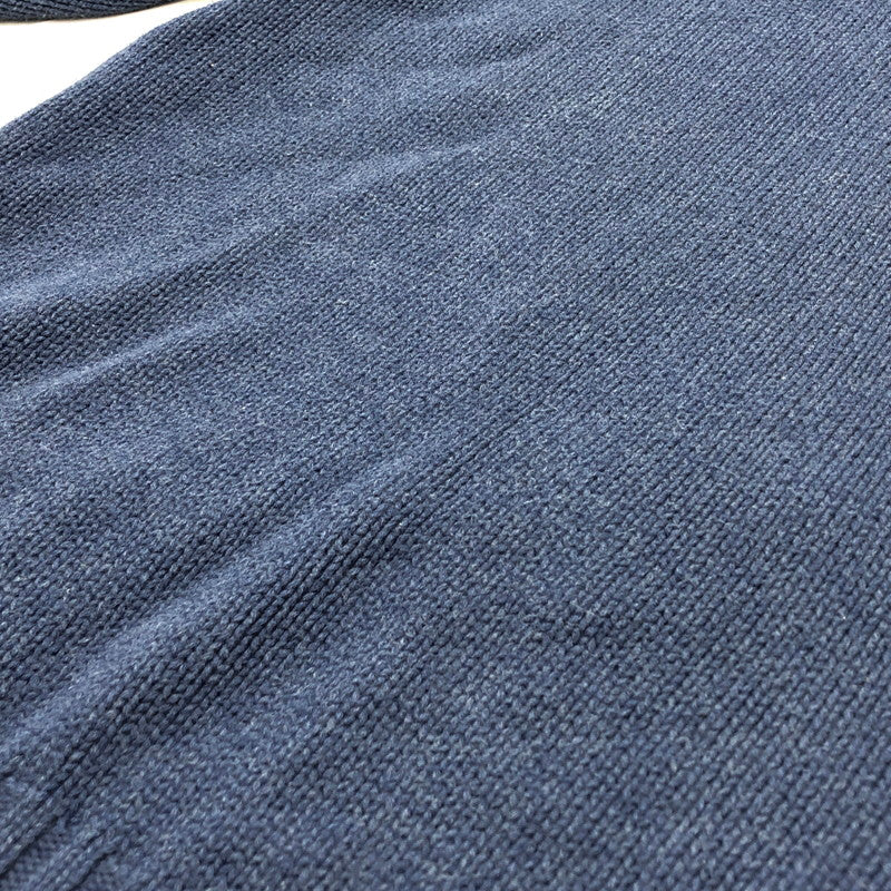 【中古品】【メンズ】 POLO RALPH LAUREN ポロ・ラルフローレン 90S COTTON KNIT ニット セーター 長袖 トップス 古着 ヴィンテージ 146-260423-rs-08-fur サイズ:M カラー:ブルー系 万代Net店