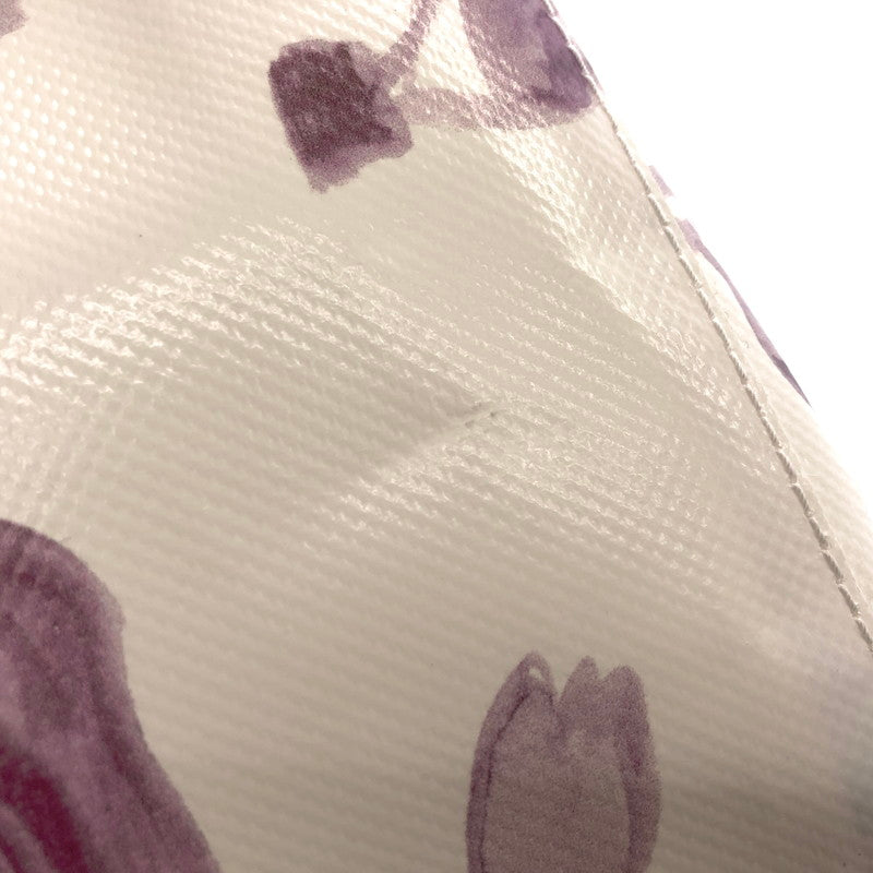 【中古品】【レディース】 TOTE BAG SHMQ0000A5 PVC製 トートバッグ 鞄 188-260202-rs-03-fur カラー:オフホワイト/パープル系 万代Net店
