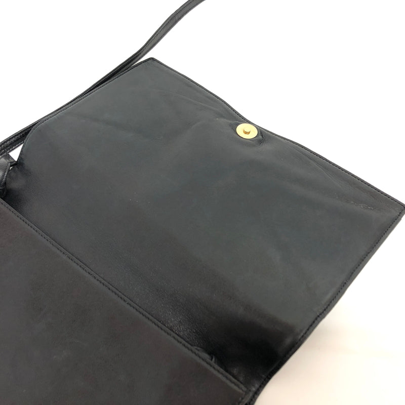 【中古品】【レディース】 OLD GUCCI オールドグッチ SHOULDER BAG ショルダーバッグ ポシェット 鞄 ヴィンテージ 180-260716-rs-04-fur カラー:ブラック 万代Net店