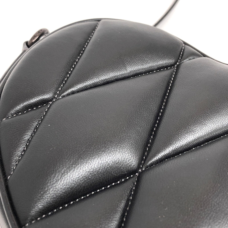 【中古品】【レディース】 COACH コーチ HEART QUILTING CROSSBODY H2281-CE725 ハート キルティング クロスボディ ショルダーバッグ ポシェット 鞄 180-260716-rs-06-fur カラー:ブラック 万代Net店