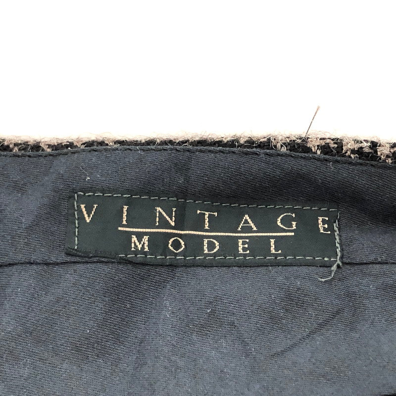 【中古品】【メンズ】 JUN MEN ジュンメン VINTAGE MODE WOOL CHECK PANTS チェック パンツ ボトムス 古着 ヴィンテージ 157-260428-rs-06-fur サイズ:74 カラー:ブラウン系 万代Net店