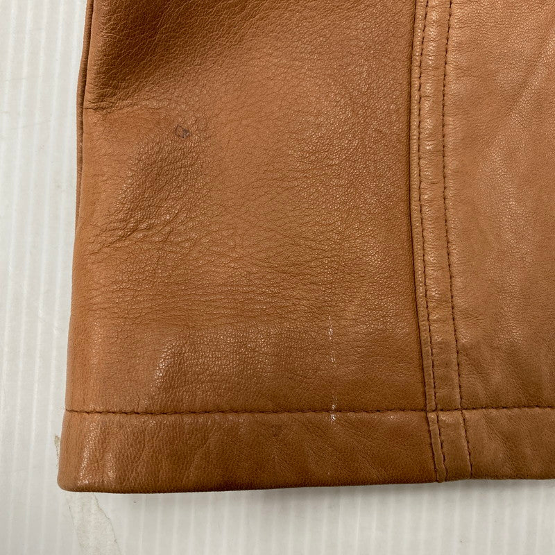 【中古品】【メンズ】 90S LEATHER CAR COAT レザー カー コート アウター 146-260127-cs-06-izu サイズ:L カラー:ブラウン 万代Net店