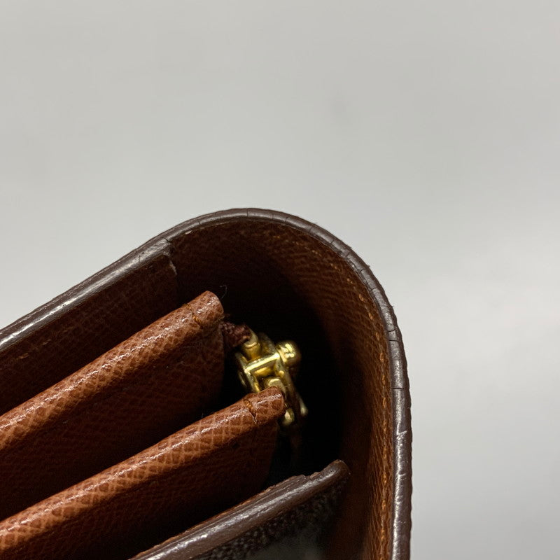 【中古品】【メンズ/レディース】 LOUIS VUITTON ルイ・ヴィトン M61724 MI1912 モノグラム ポシェット ポルトモネ クレディ 財布 179-260519-kh-08-izu カラー:ブラウン 万代Net店