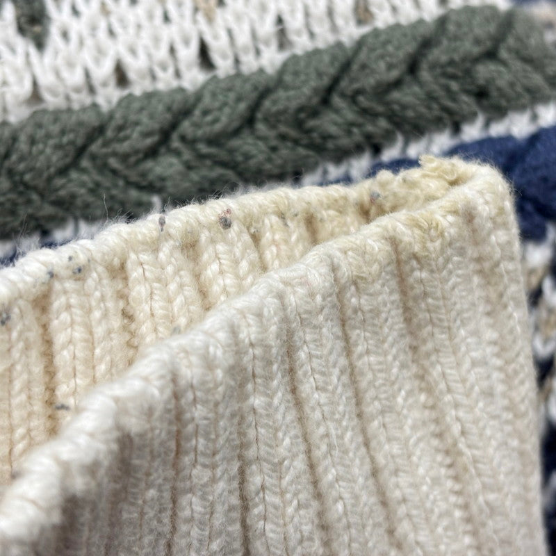 【中古品】【メンズ】 CAPE ISLE KNITTERS ケープアイルニッターズ USA製 3D KNIT SWEATER スリーディーニットセーター トップス 長袖 146-250626-ma-11-izu サイズ:L カラー:マルチ 万代Net店